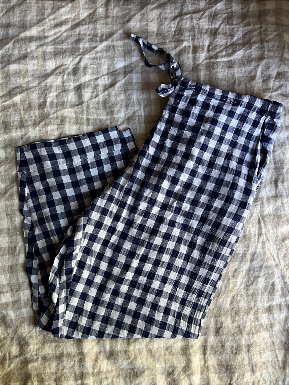 NWT Papinelle Seersucker Gingham Pajama Pants
